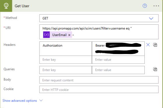 Récupération de l'utilisateur