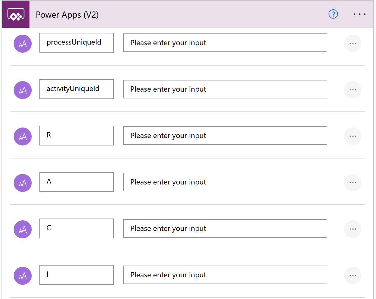 Déclencheur du flux avec ses paramètres