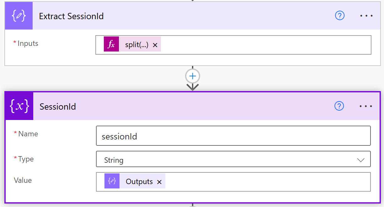 Extraction et stockage de l'id de session