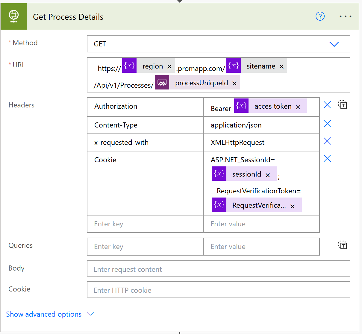 Récupération du processus dont on souhaite mettre à jour les activités
