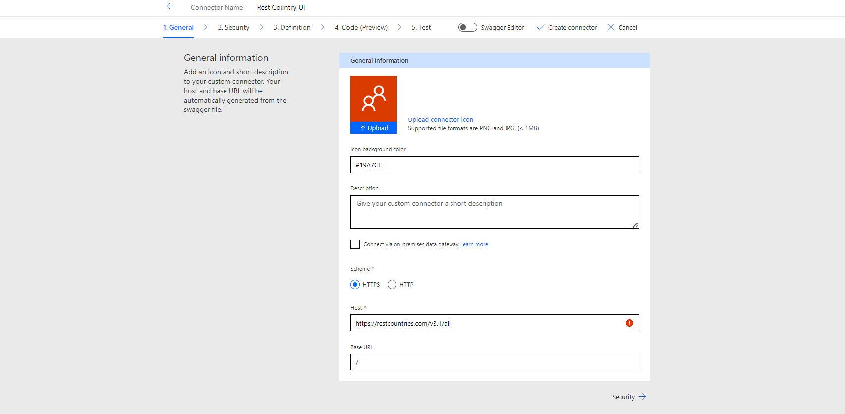 Connector configuration