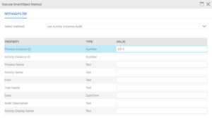 Input - Activity Instance Audit