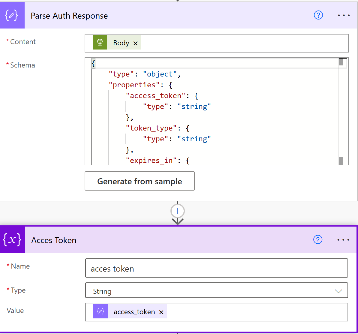 Analyse de la réponse de la requête de récupération du token et extraction du token
